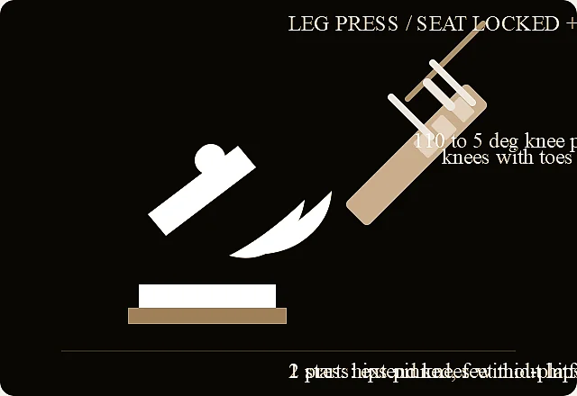 Leg press verified exercise line-art diagram.